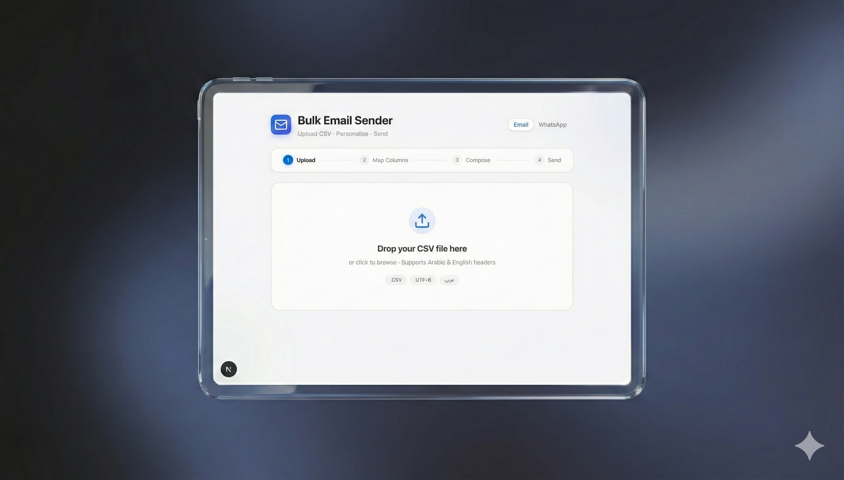 Bulk Email & WhatsApp Sender